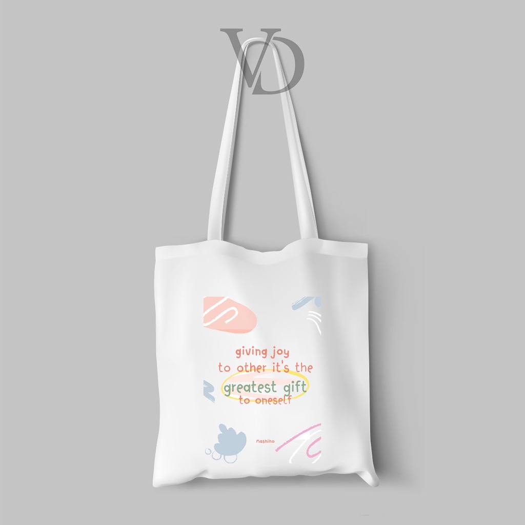 tote bag kanvas quotes treasure / totebag korea