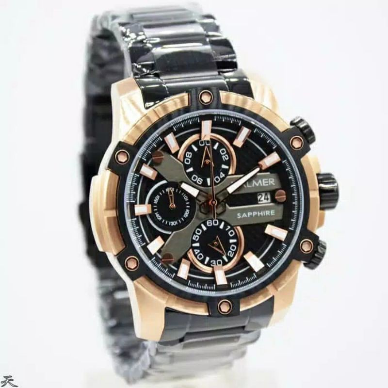 BALMER B.8111 JAM TANGAN PRIA BALMER SHAPPHIRE ORIGINAL RANTAI HITAM