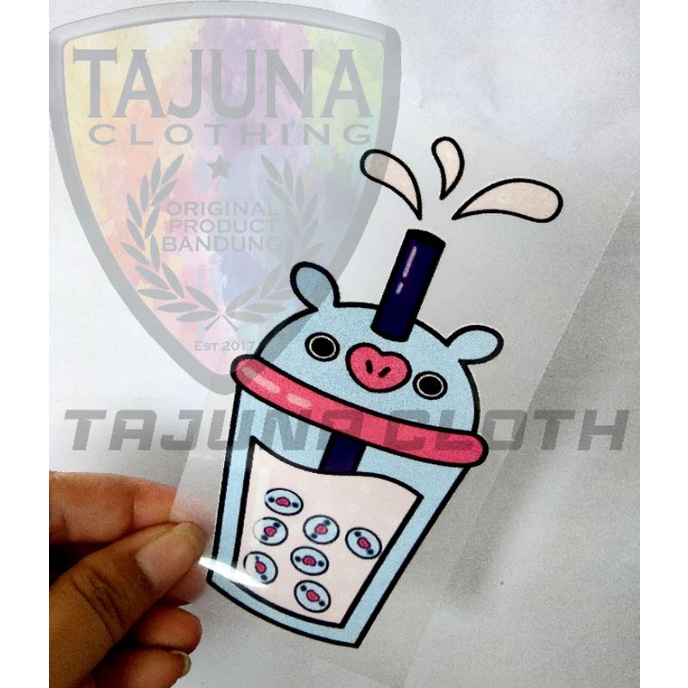 Stiker Boba Stiker Sablon Baju|Kaos|Kain Setrika sablon Baju DTF