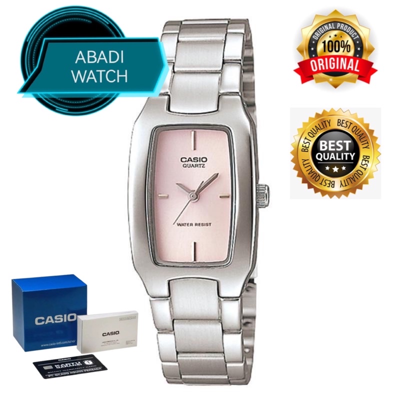 CASIO ORIGINAL LTP-1165A-4C / LTP 1165A 4C JAM TANGAN WANITA ANALOG RANTAI