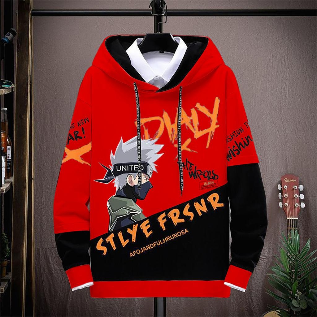 JOSJOLI_STORE/Sweater Hoodie Dialy/Atasan Pria Dewasa Lengan Panjang/Fit L XL
