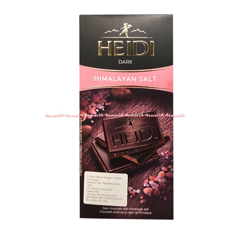 Heidi Dark 80gr Espresso Himalayan Salt Extreme Chocolate Heidi Coklat Hitam 85% Cocoa Kakao Cokelat