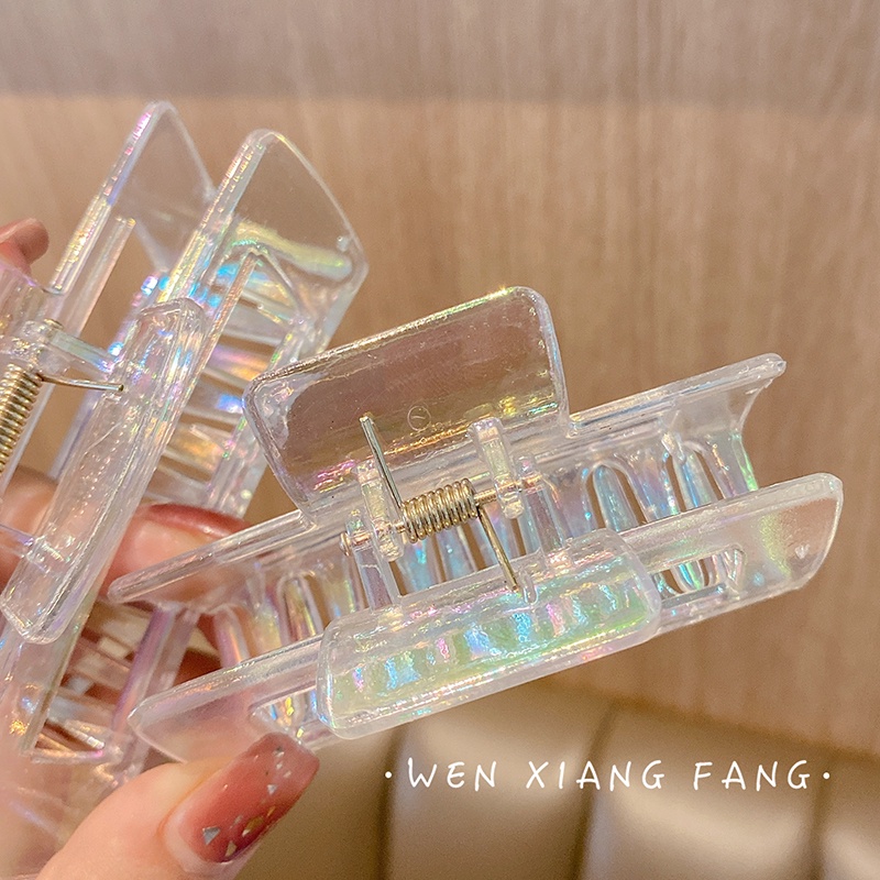 YEEZII Jepit Rambut Bentuk Persegi Panjang Warna-Warni Untuk Wanita