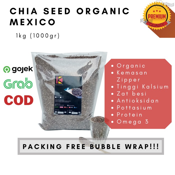 

Black Chia Seed Organic 1kg Mexico