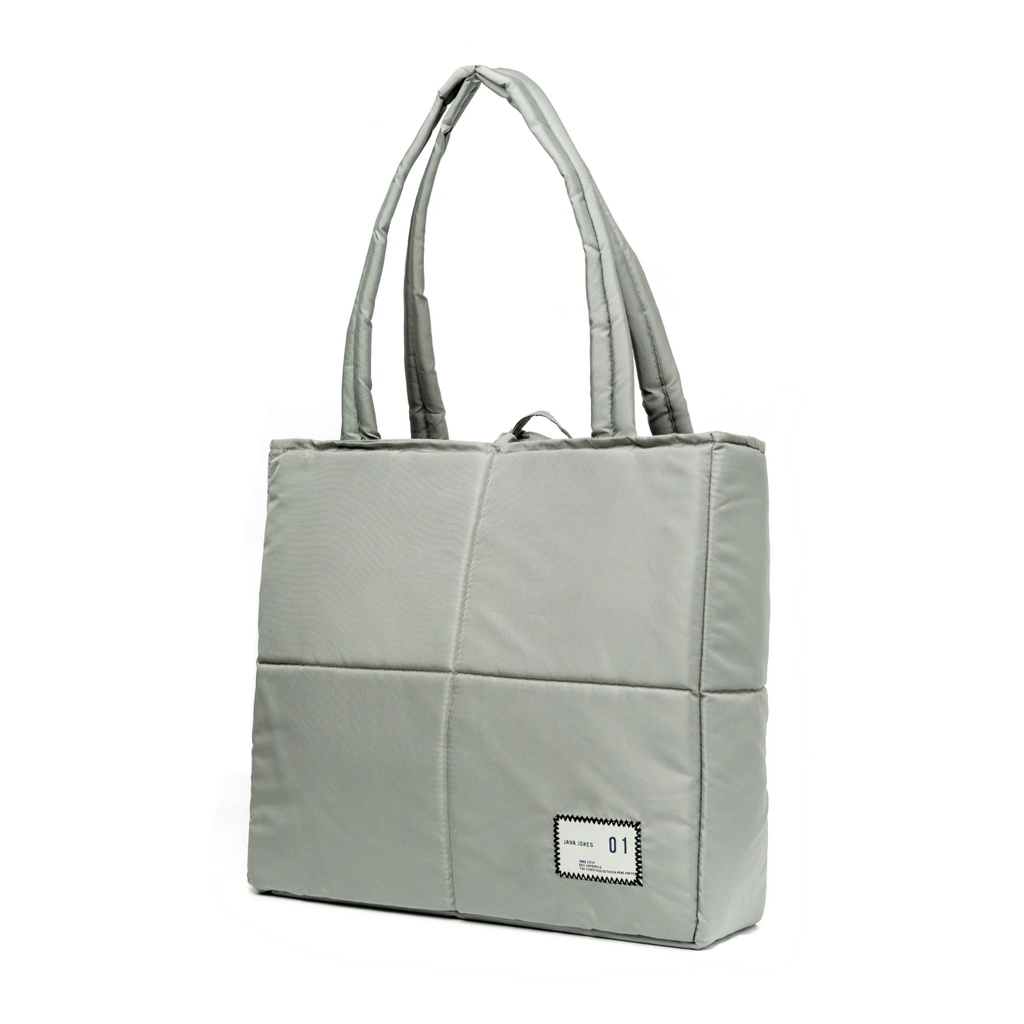 JavaJones Totebag Puff Green With Laptop Sleeve