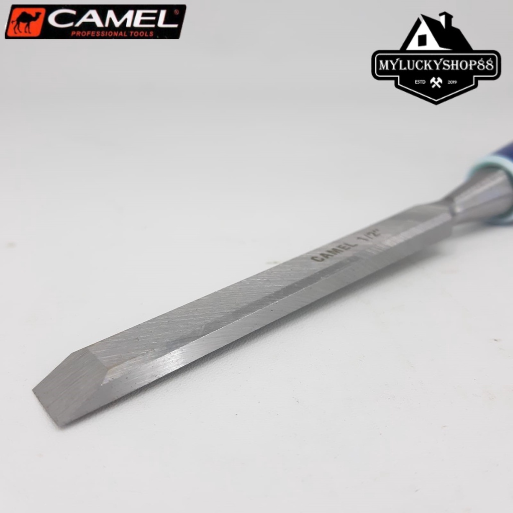 Pahat Kayu Gagang Fiber Camel 1/2&quot; Wood Chisel 0.5 Inch Pisau Ukir