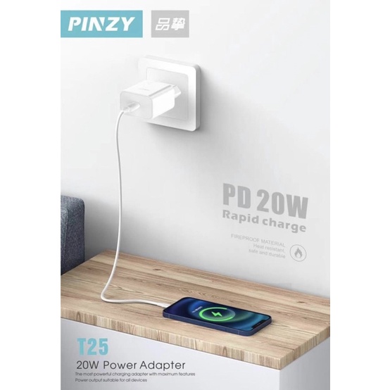 Charger PINZY PD T-25 C to C Rapid Charge - Charger PINZY T25 —