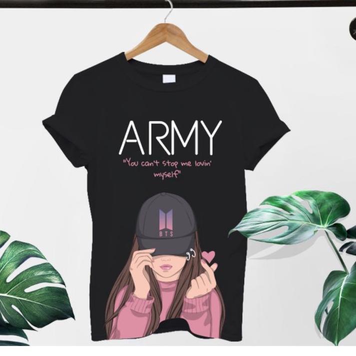 ❤[PROMO ⚡PECIAL]❤ Baju Kaos BTS BT21 ARMY Baju Kaos Wanita Oversize Bigsize Jumbo Premium Korea tumb