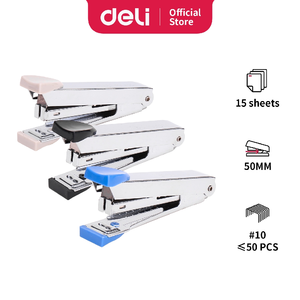 

Deli Stapler Besi Mini Peralatan Kantor 10 Sheets E0224