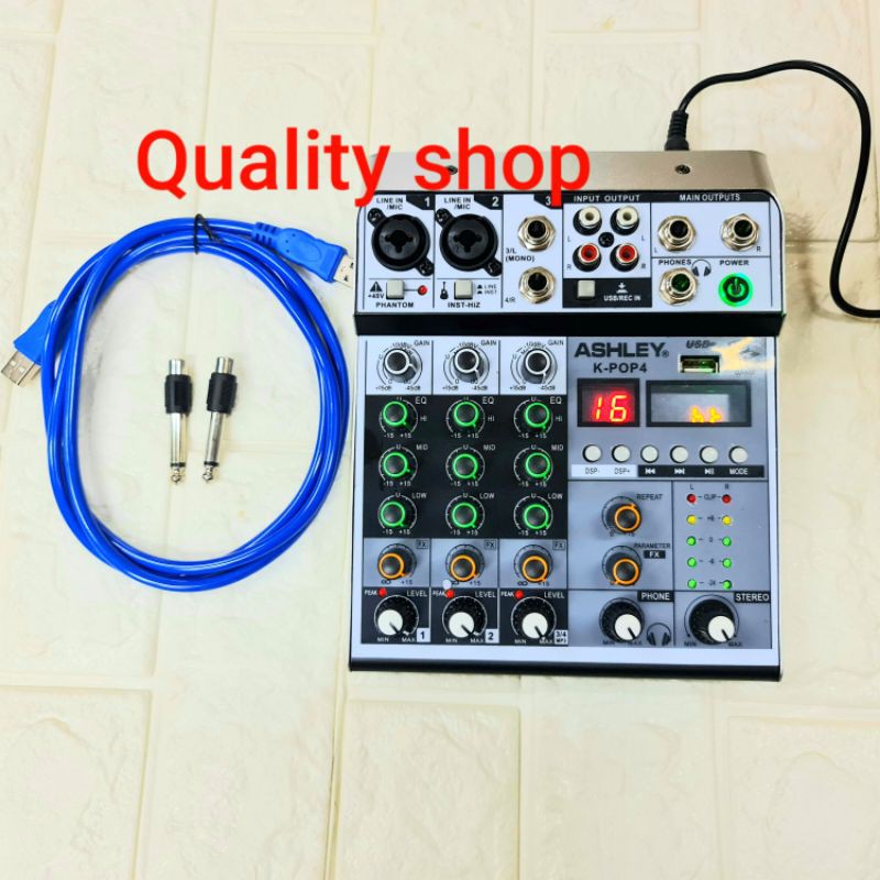 Mixer Ashley 4 Channel KPOP4 Baru Support Soundcard