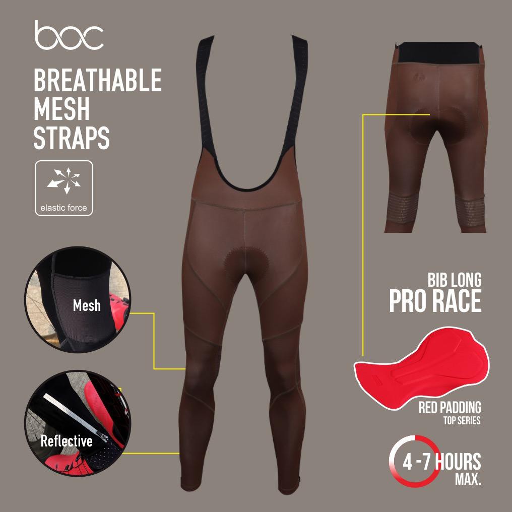 Celana Panjang Sepeda Cowok/Cewek/Unisex Bib Long Pants Padding Import