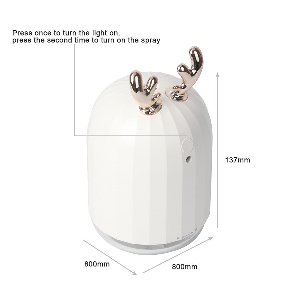 (MAINANKYU) of Berlato Humidifier Pelembab Udara Aromatherapy Oil Diffuser Cute Design 220ml - X10/X20