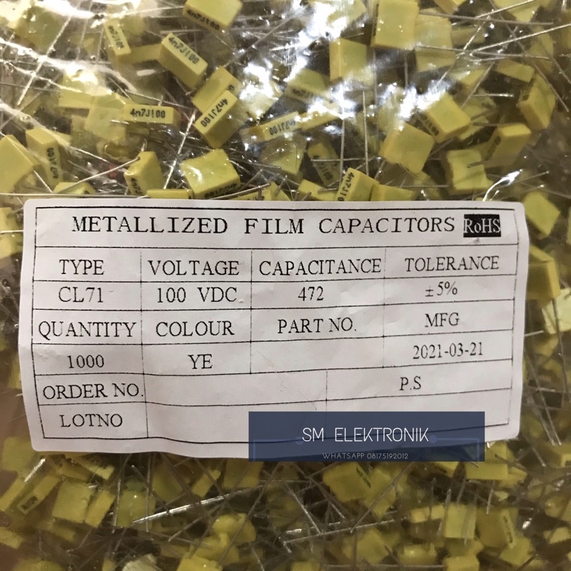 Kapasitor MKM 472 1000pcs