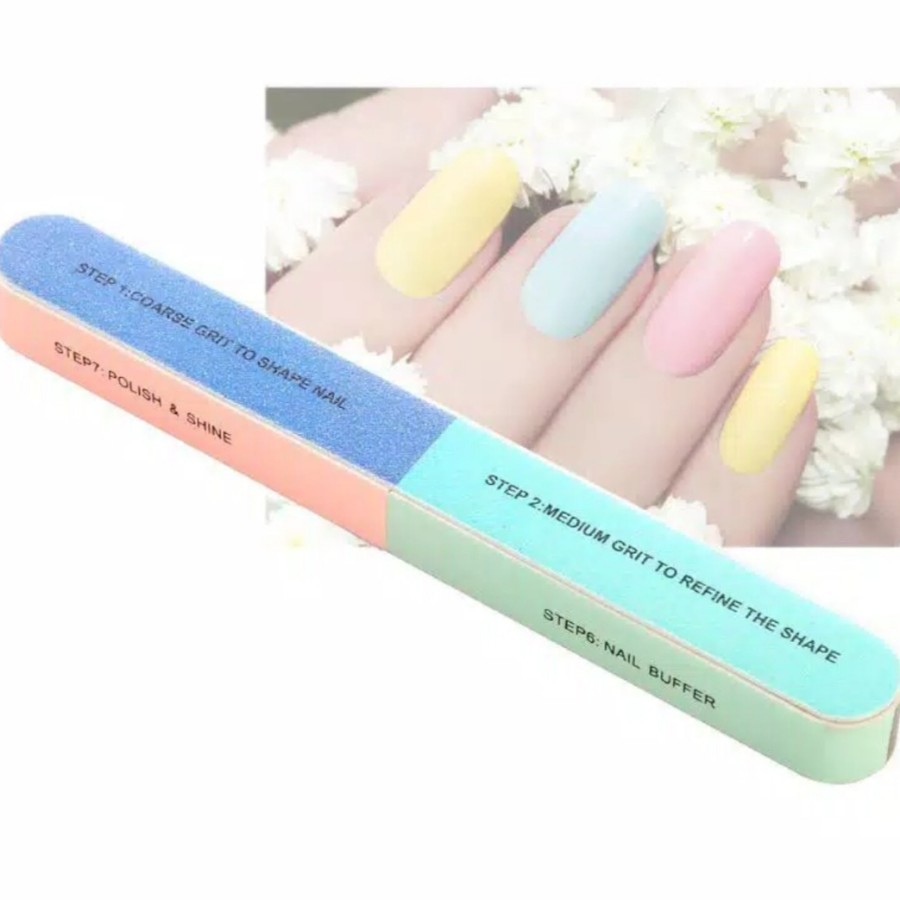 [M7] Alat Menicure Pedicure Pengikis Kuku 7 Side / Kikisan Kuku Nail Art