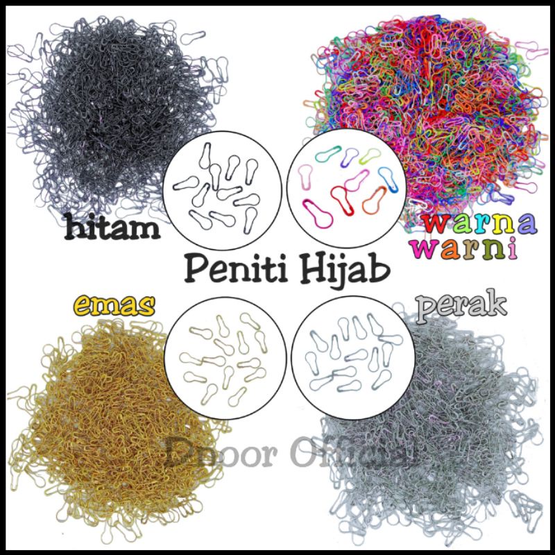 12 PCS Peniti Hijab Jilbab Bohlam / Kemiti Labu / Calabash Pin Huyi