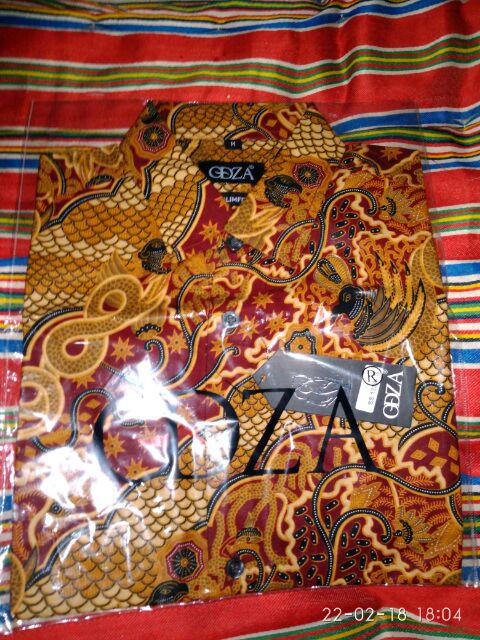 Odza Baju Batik Pria Kemeja Batik Model Terbaru Hem Modern Pria Baju Pendek Slim Fit