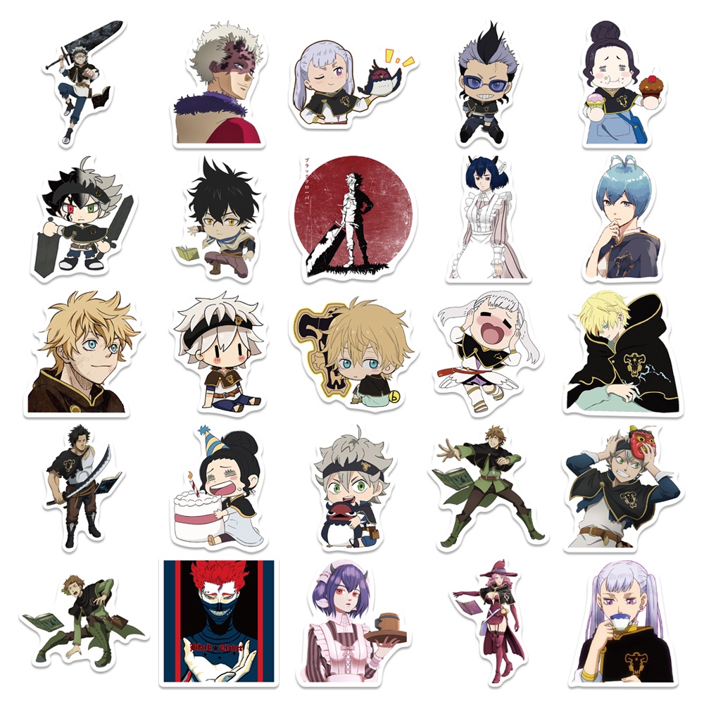 BC001 – Sticker / Stiker Anime Jepang Black Clover