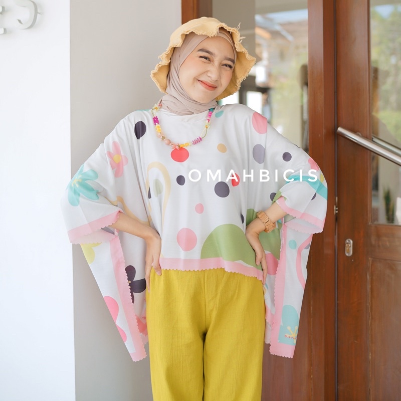 Dahlia kimono scarf by omahbicis- Scarf outer- Outerscarf kekinian