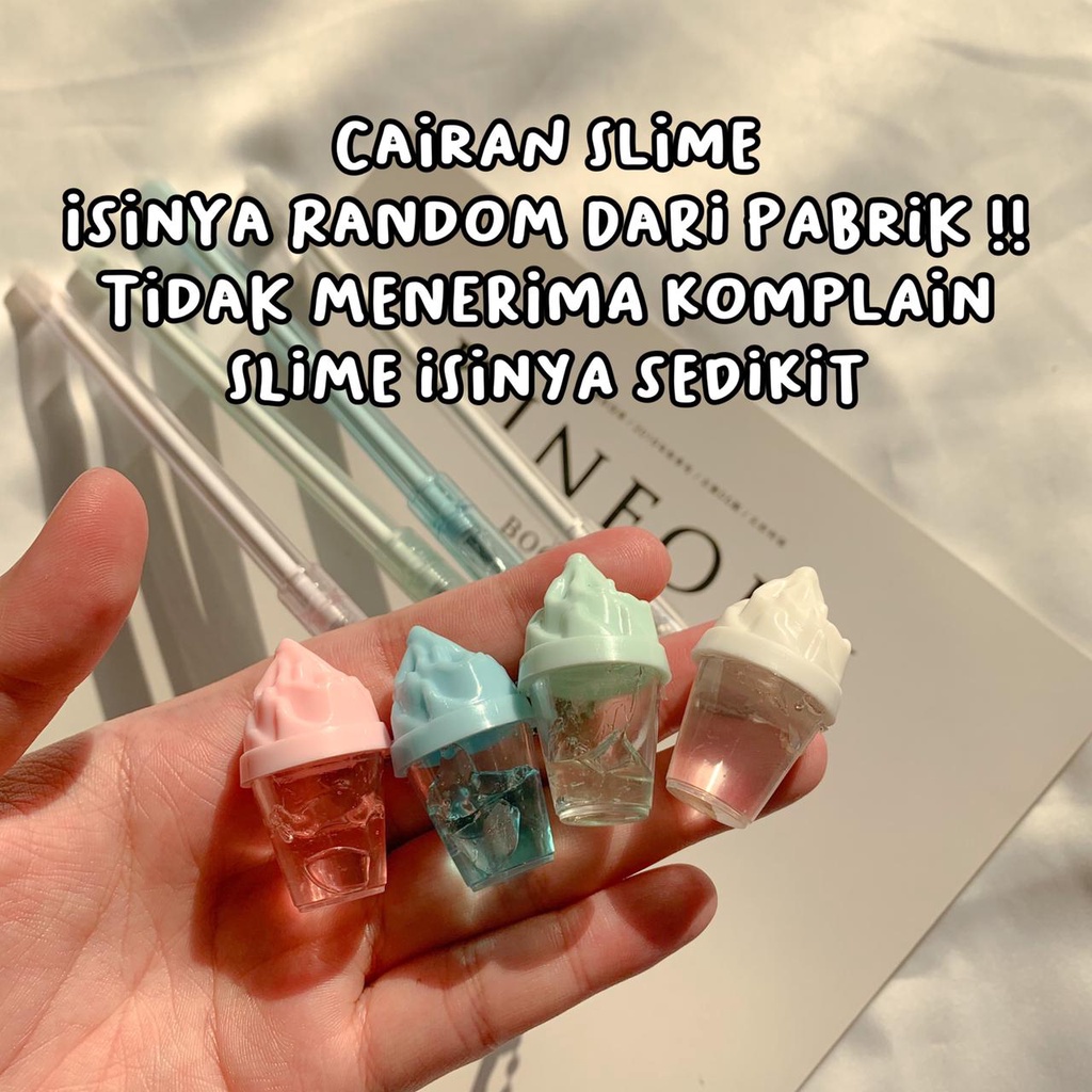 Pulpen Gantungan Jumbo Eskrim Ice Cream Pena pen Ballpoint alat tulis mainan squishy KADO UNIK-1