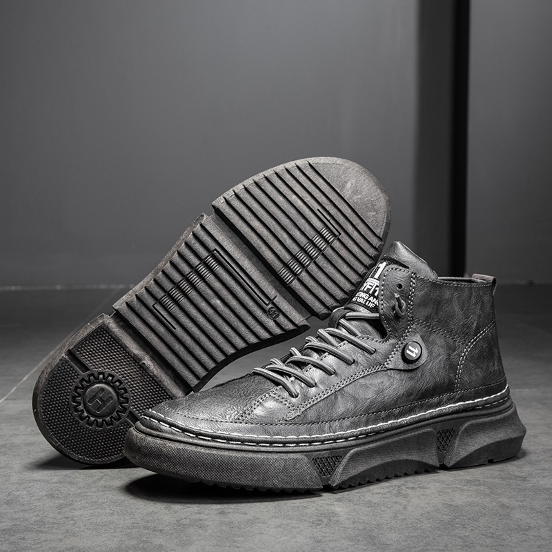 Toread Sepatu Boots Casual Style Premium Bahan Kulit Sintetis Shoes Terbaru Import Style Korea KSF101