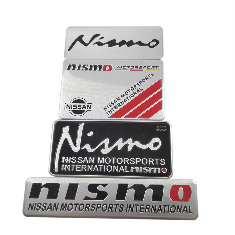 1pc Stiker Emblem Logo NISMO Nissan Bahan Aluminum Untuk Dekorasi Mobil Nissan