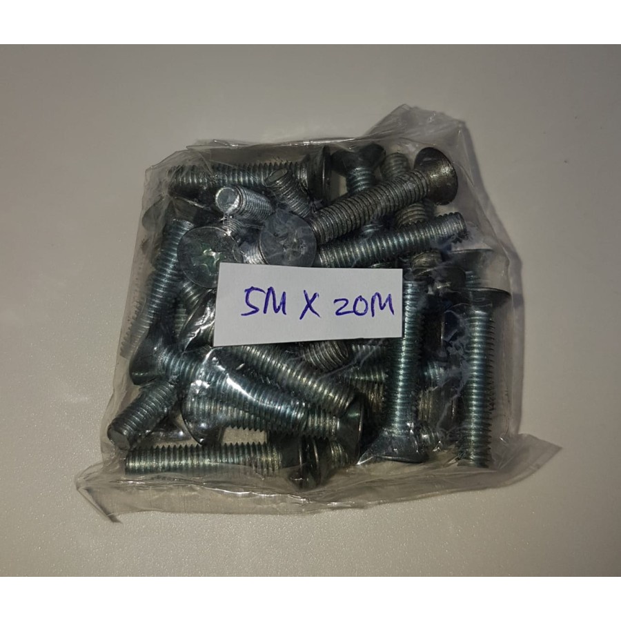 Baut JF M5 x 20 Obeng Plus 5x20mm