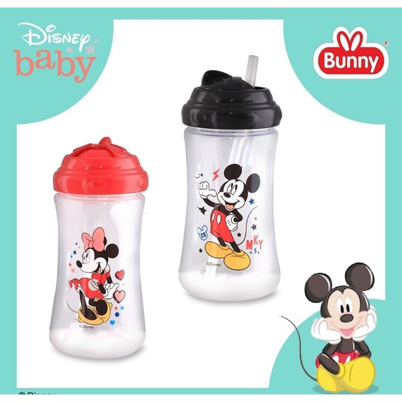 lov me❤ Botol Minum dengan Sedotan Disney X Lusty Bunny Sport Sipper Cup With Swivel Lid 360mL -DMM3013