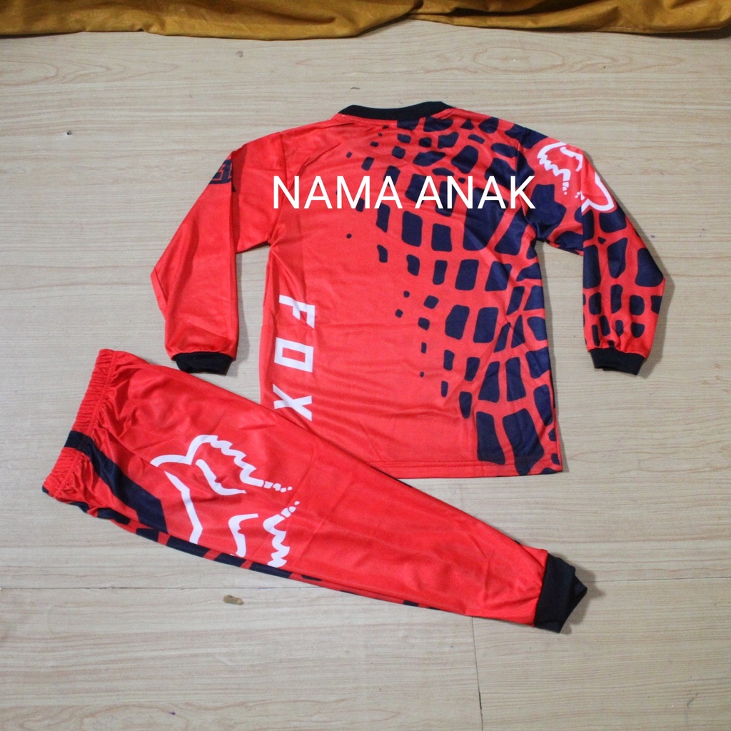 Jersey baju balap setelan baju motor cross/baju balap sepeda anak