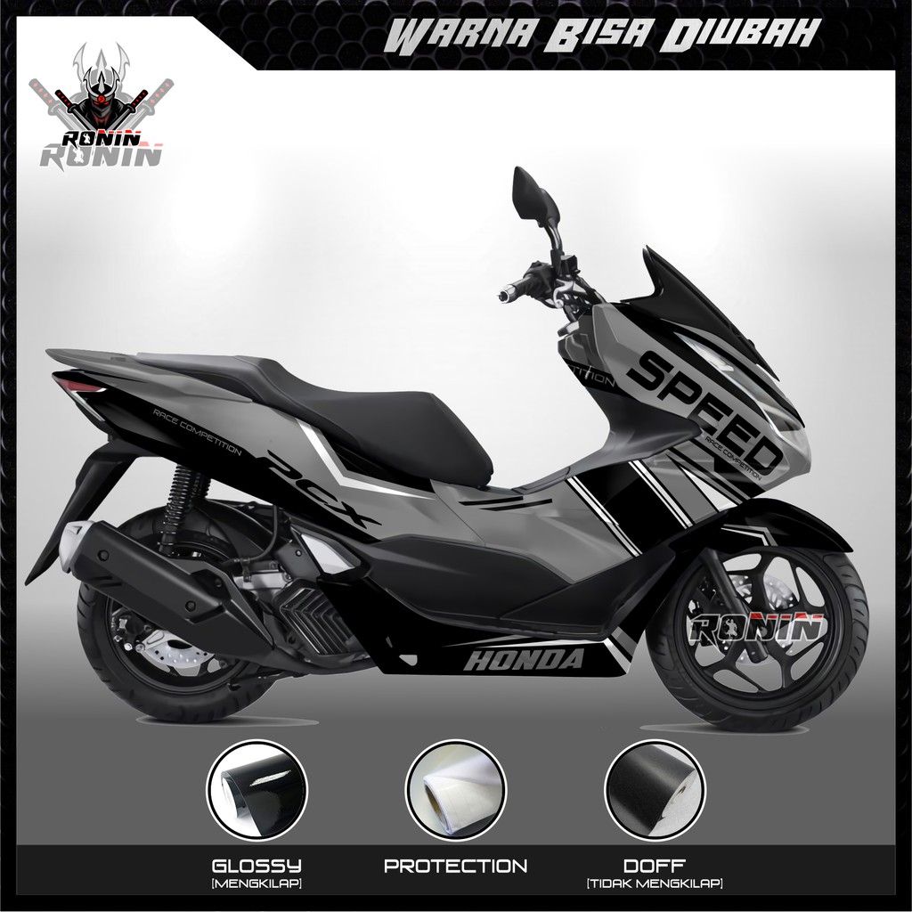 Sticker decal FULL BODY All New PCX 160 Motif Speed Black