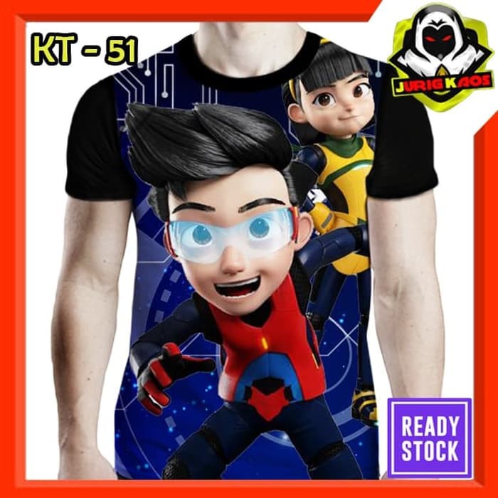 Kaos Ejen Ali Animasi TV serial Baju Anak Murah Tokoh Kartun