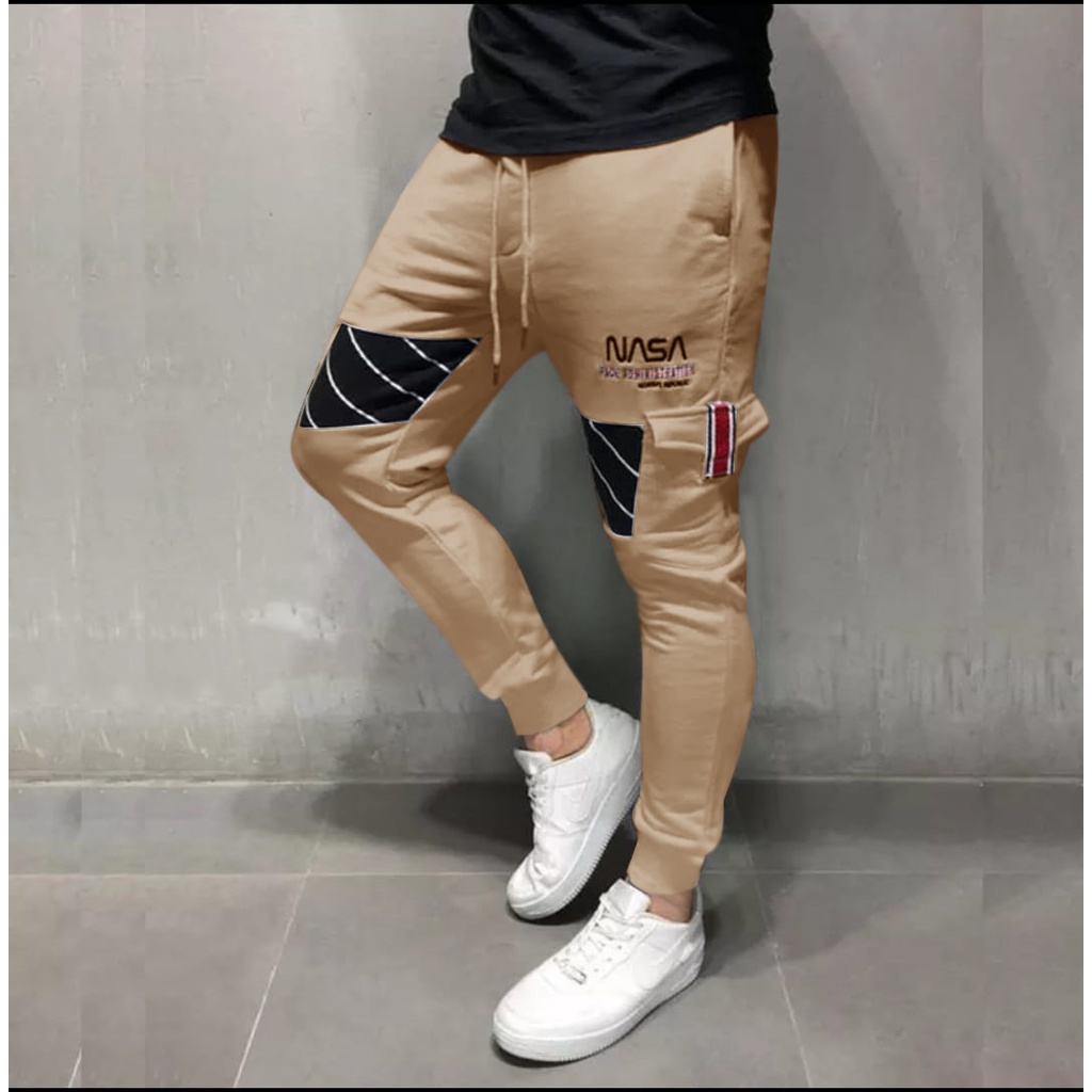 KIYOWO-Celana Jogger Panjang Nasa Pria