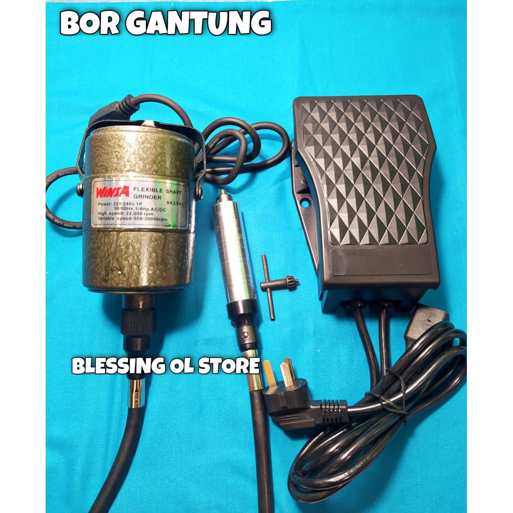BOR GANTUNG WINZA + PEDAL / BOR GANTUNG SERBAGUNA