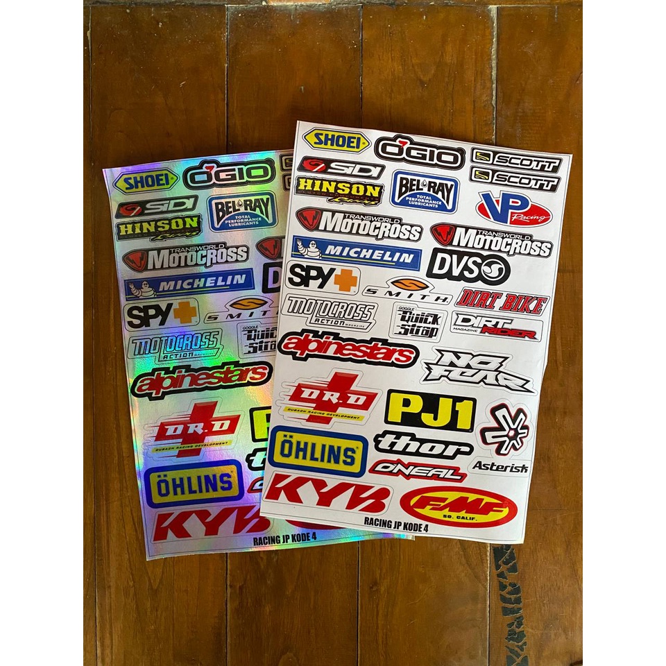 STICKER RACING MOTOR JP KODE 04