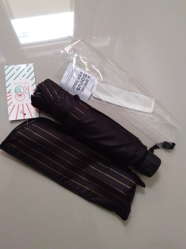 Tabasa Payung Lipat Stripes Garis Loko