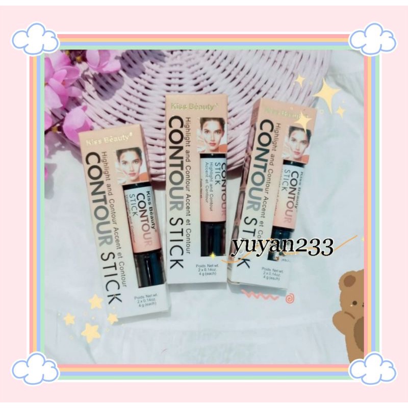 PROMO ECER!!!CONTOUR STIK 2 IN 1 KISS BEAUTY 58523