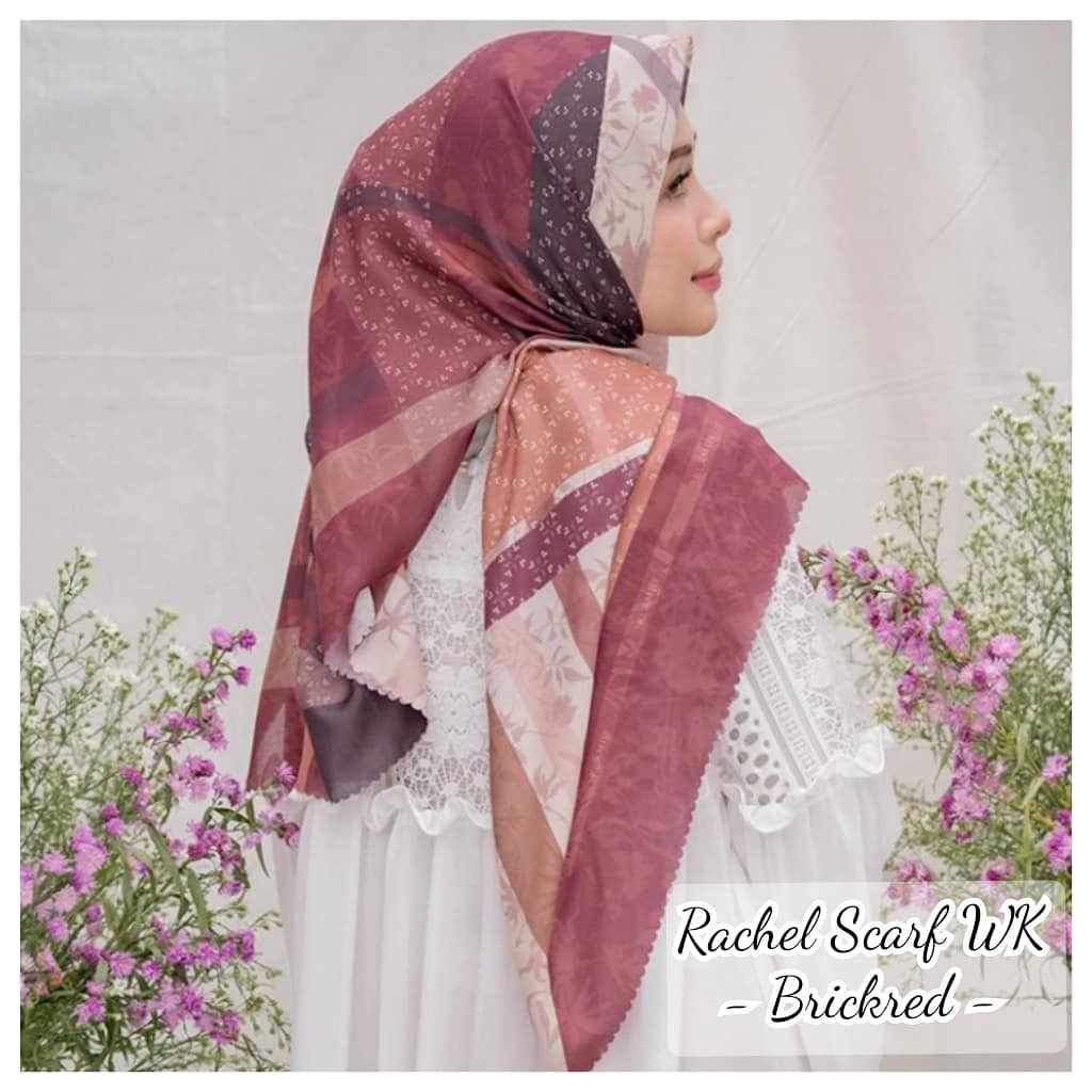 Rachel Scarf Color BRICKRED by Wearing Klamby