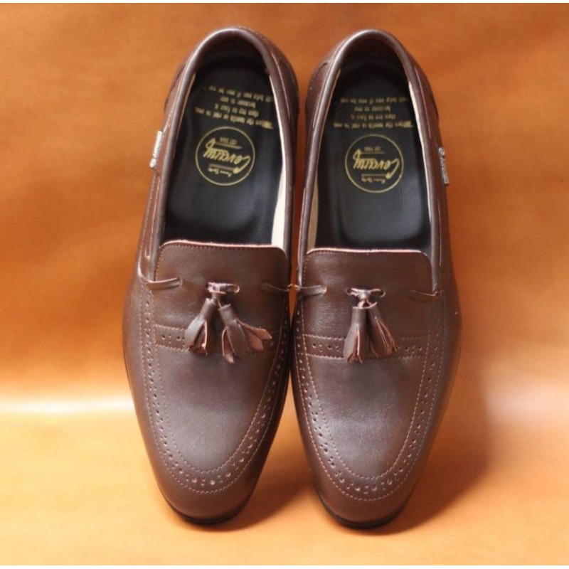 Sepatu Loafers PRIA CEVANY DERROSA SHOES LikeProject 100% KULIT ASLI SANTAI KASUAL COWO LAKI