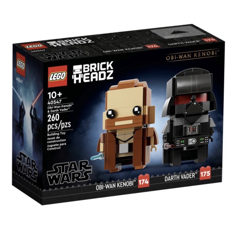 LEGO BrickHeadz Obi-Wan Kenobi and Darth Vader 40547
