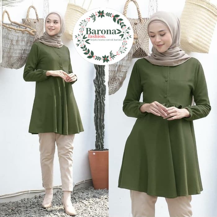 Baju Atasan Wanita Terbaru Rafelia Tunik Muslim Murah
