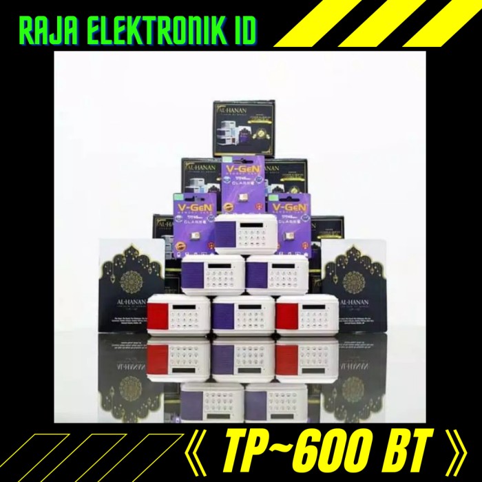 SPEAKER TP-600 BT ADVANCE 《 SPEAKER AL-QURAN 》(BT,FM,TBML REPEAT) - Ungu