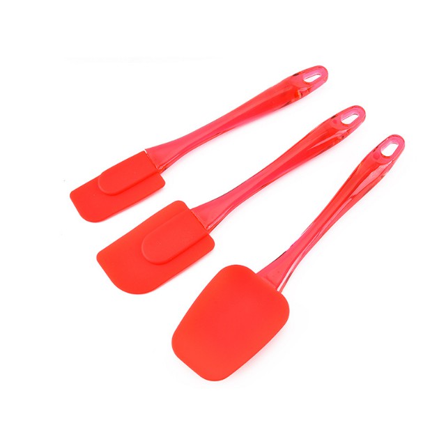 Spatula set/pengaduk adonan/sendok adonan/scraper adonan/alat kue set/butter scraper set silicone