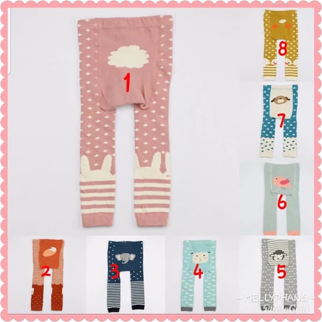 Legging anak karakter import stocking rajut leging ok  good quality
