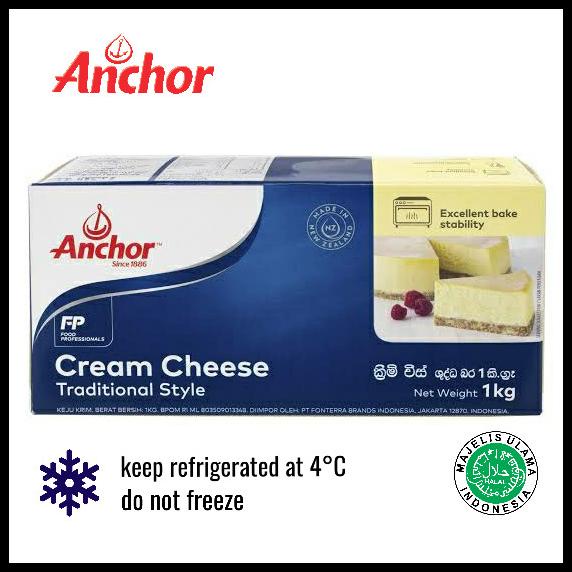

Cream Cheese Anchor 1 Kg Import New Zealand Halal