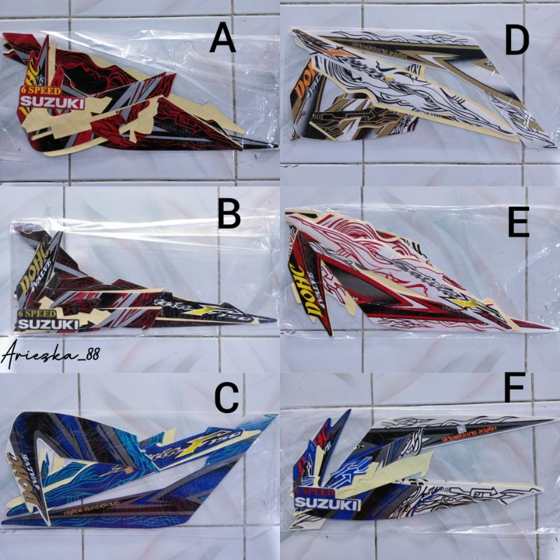 Striping Satria Fu 2011 Motif Cewek Ful Set | lis bodi satria 2011