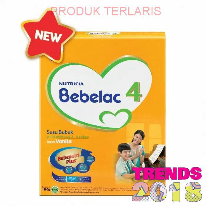 Susu Bayi Penambah Berat Badan Bebelac 4 Vanila 1800 Gram Shopee Indonesia