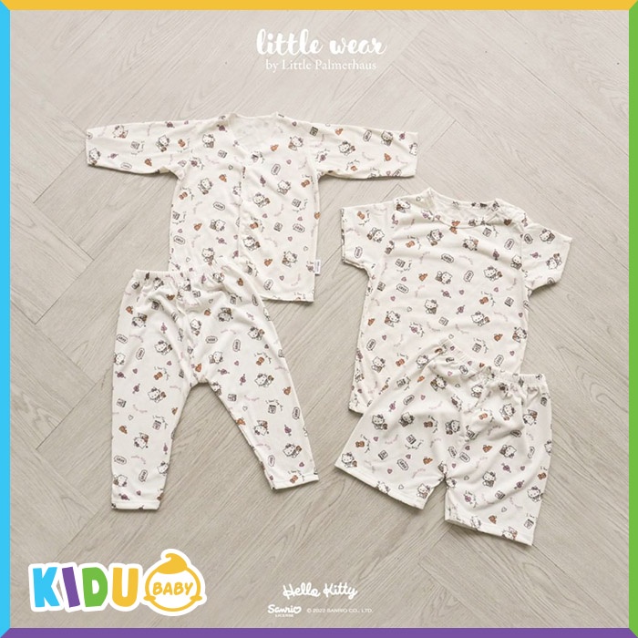 Little Wear by Little Palmerhaus Hello Kitty Chum Long Short Baju Bayi Baju Anak Lengan Panjang Lengan Pendek Kidu Baby