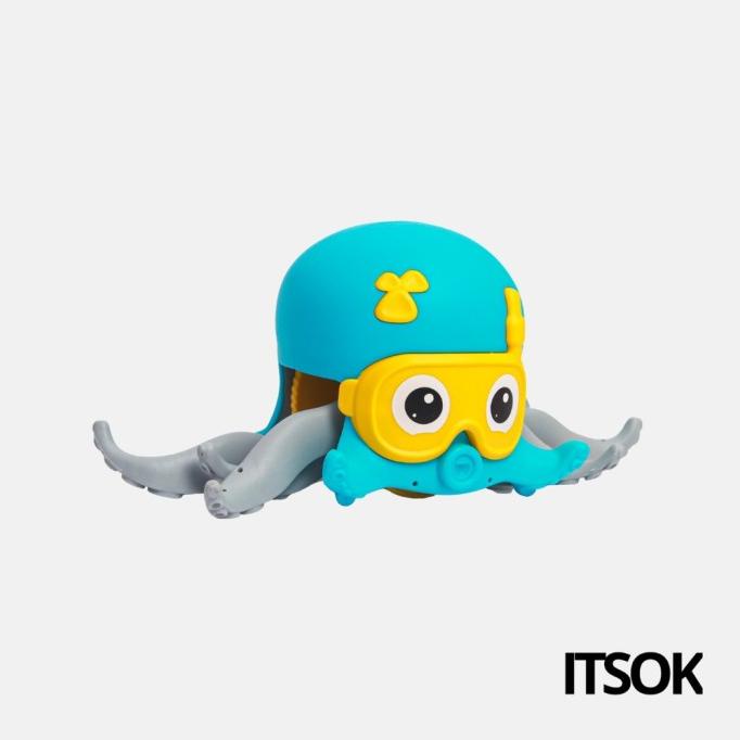 ITSOK Mainan Gurita Octopus / Octopus Bath Toys Beach Walking Toy