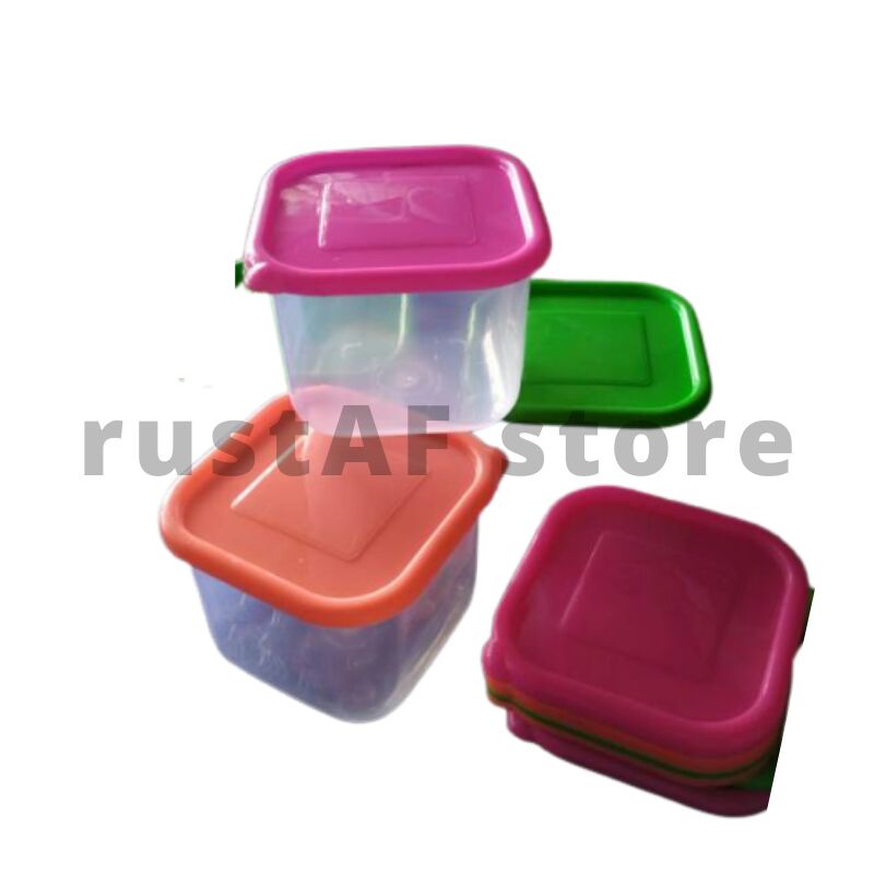 Toples Kecil 350ml Toples Bumbu Tempat Bumbu Dapur Toples Plastik Kotak