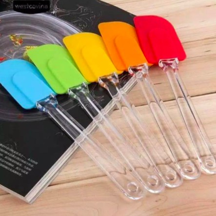 COD - SM88 - Spatula Silikon Pengaduk Kue Adonan Anti Lengket Sutil Kue SIlicone Tahan Panas