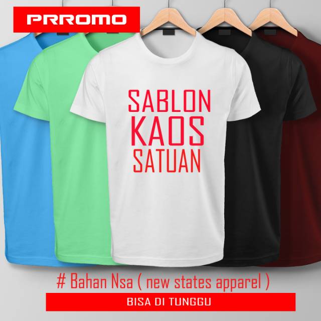 Sablon kaos satuan, jasa sablon kaos